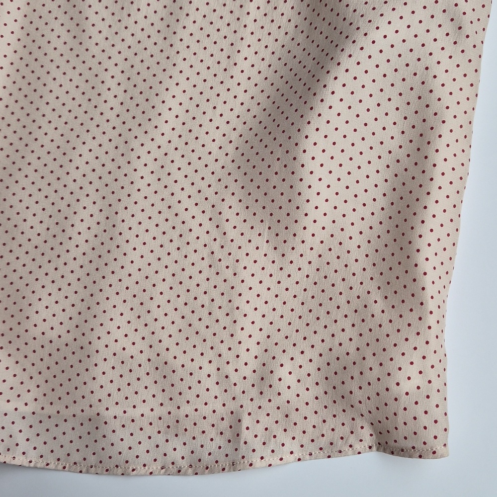 Massimo Dutti 100% mulberry silk Polka Dot & Lace Trim Camisole - Picture 7 of 12